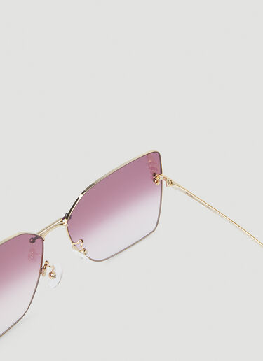 Alexander McQueen Square Lense Sunglasses Purple amq0246052