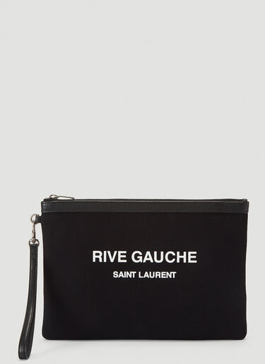 Saint Laurent Rive Gauche Pouch Bag Black sla0140030