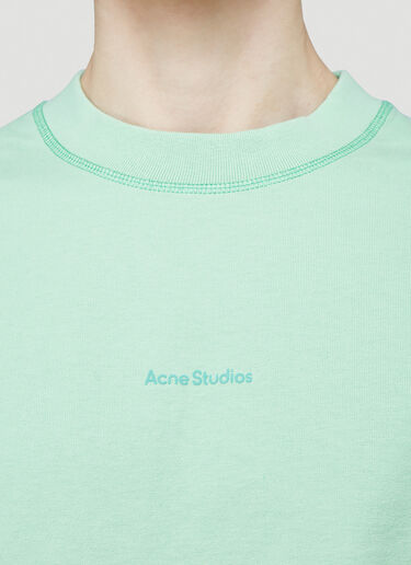 Acne Studios Logo T-Shirt Green acn0144026