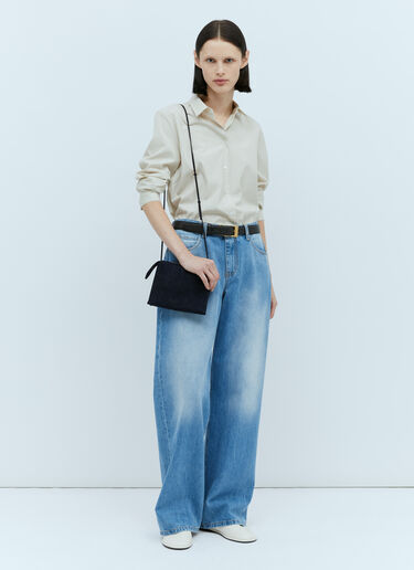 Nu Min ツインショルダーバッグ The Row Nu Min ツインショルダーバッグ ブルー row0253053