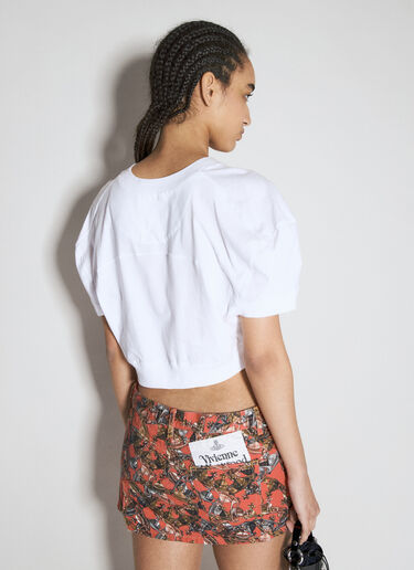 Vivienne Westwood 短款足球 T 恤  白色 vvw0255036