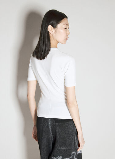 Y-3 Fitted Short-Sleeve T-Shirt White yyy0256005