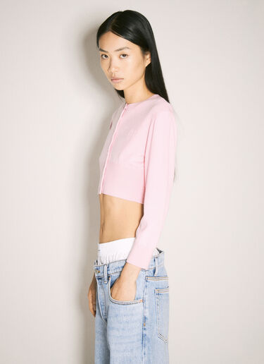 Alexander Wang 羊毛短身开衫 粉色 awg0257008