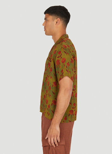Karu Natural Ajrakh Print Shirt Green kau0150001