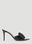 Gianvito Rossi Bow High Heel Mules Black gia0253007