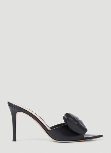 Gianvito Rossi 리본 하이힐 뮬 블랙 gia0253006