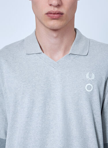 Fred Perry x Craig Green Long Sleeve Jersey Polo Shirt Grey fry0166008
