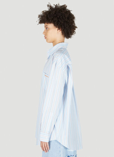 Marni Pinstripe Shirt Blue mni0251003