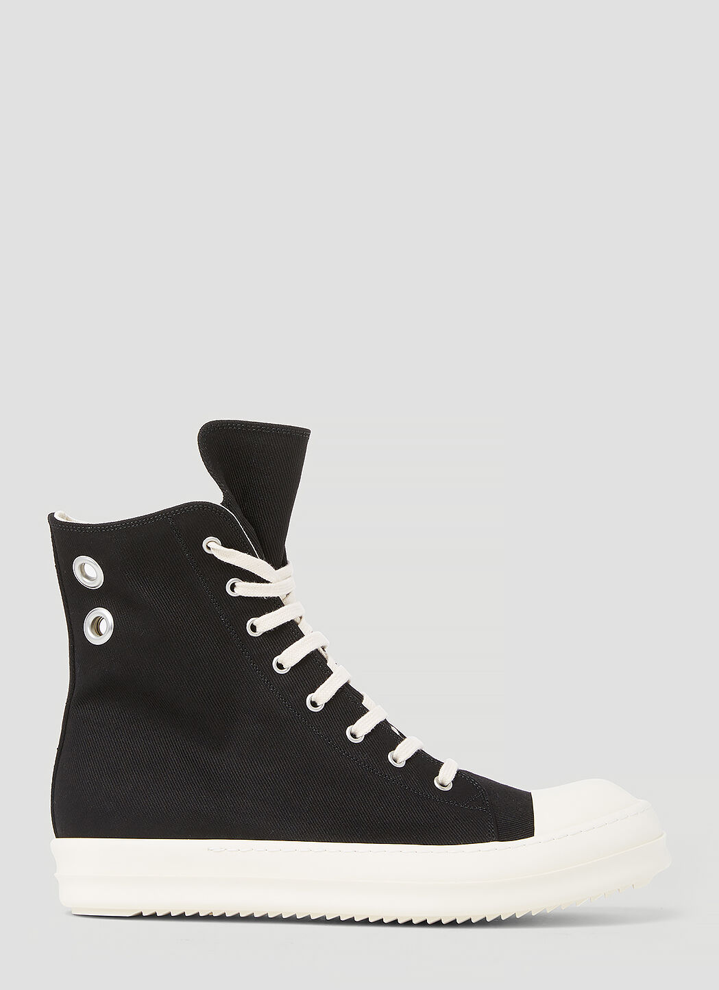 Rick Owens DRKSHDW Men s Denim High Top Sneakers in Black LN CC