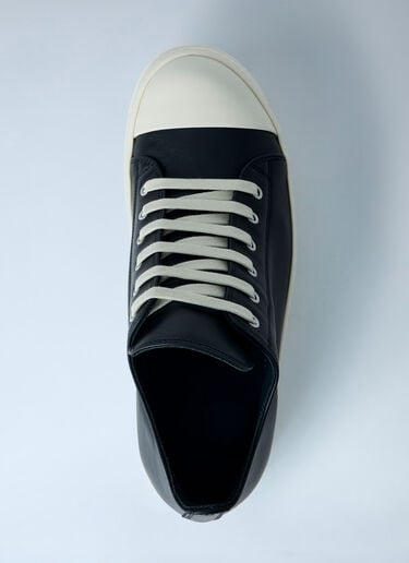 Rick Owens Leather Low-Top Sneakers Black ric0263058