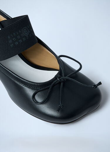 MM6 Maison Margiela 발레리나 블록 힐 슈즈  블랙 mmm0261013