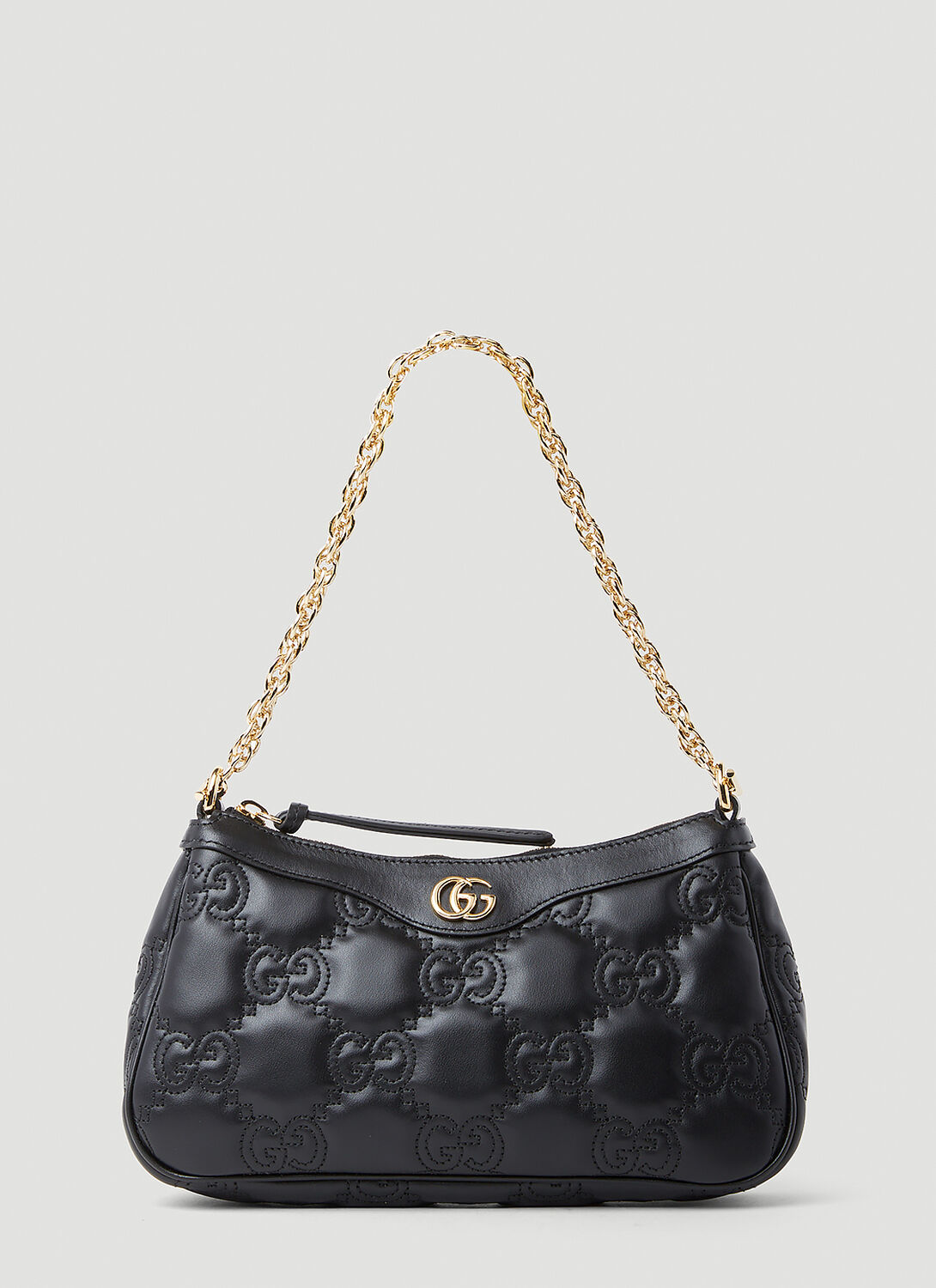 Gucci Gg Matelassé Handbag In Black