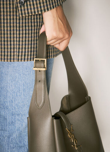 Saint Laurent Le 5 à 7 Small Shoulder Bag Khaki sla0257126