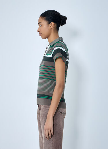 Slim Fit Striped Piqué Polo Shirt Lacoste Slim Fit Striped Piqué Polo Shirt Green lac0264002