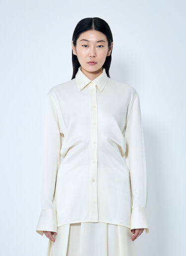 TOTEME Slouch Waist Shirt Cream tot0259042
