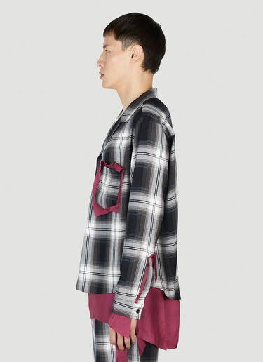 Sulvam Open Collar Shirt Black sul0152006