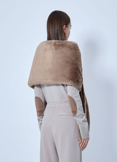LN-CC® - Max Mara: Faux Fur Stole - Brown Max Mara Faux Fur Stole Brown max0266165
