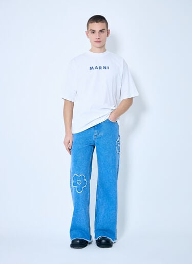 Marni 30 周年纪念印花 T 恤 白色 mni0159004