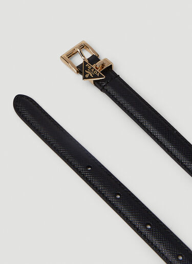 Prada Triangle Plaque Belt Black pra0252031