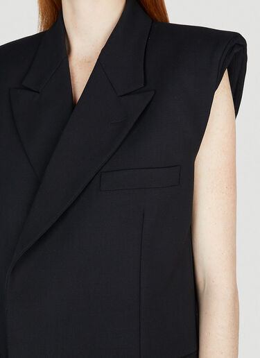 VTMNTS Tailored Sleeveless Blazer Black vtm0351001