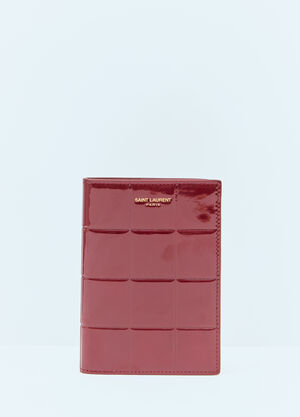 Comme des Garçons Wallet Patent Quilted Leather Bi-Fold Wallet Multicolour cdw0355003