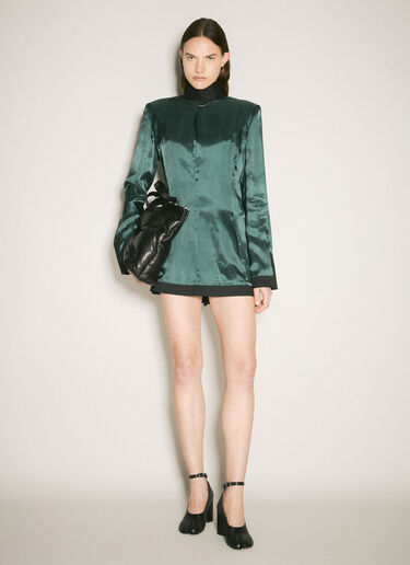 MM6 Maison Margiela インサイドアウトブレザー グリーン mmm0258001