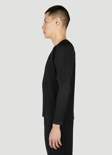 Homme Plissé Issey Miyake Long Sleeve Top Black hmp0152020