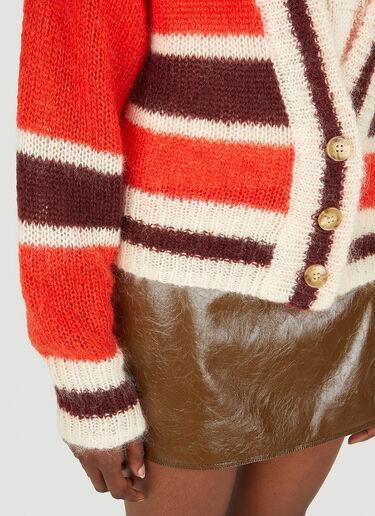 Striped Cardigan GANNI Striped Cardigan Red gan0251092