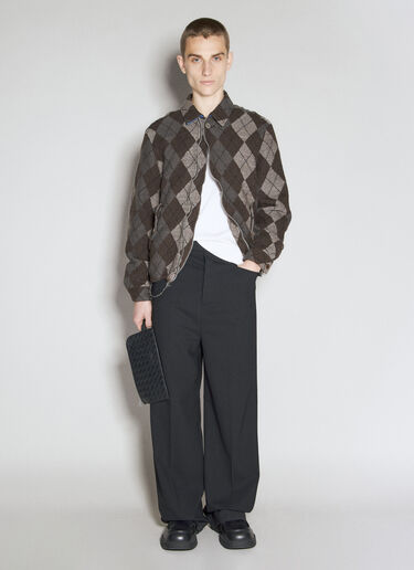 UNDERCOVER Argyle Wool Jacket Brown und0154003