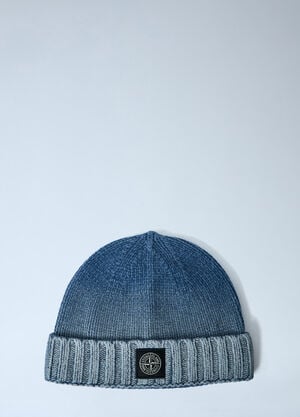 Stone Island Logo Patch Beanie Dark Blue sto0164028