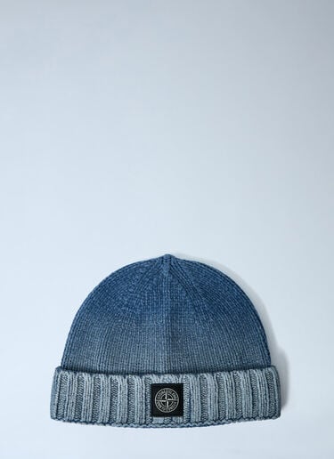 Stone Island Logo Patch Beanie Dark Blue sto0164028