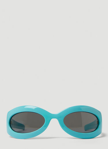 Gucci Wraparound Sunglasses Blue guc0250266