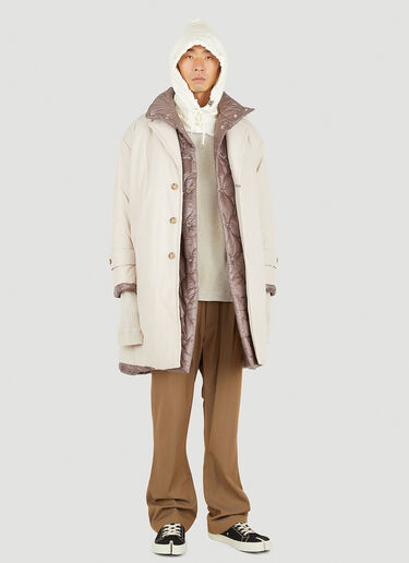Maison Mihara Yasuhiro Partly Double 连帽运动衫 乳白色 mmy0150021