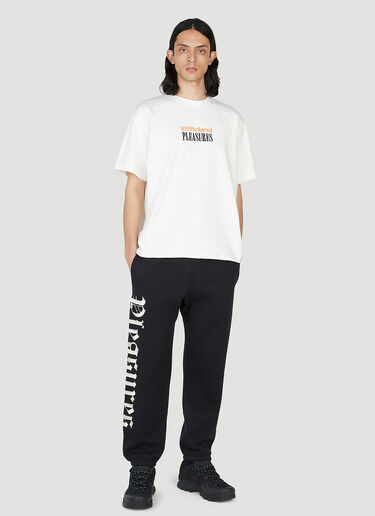 Pleasures Burnout Track Pants Black pls0151005