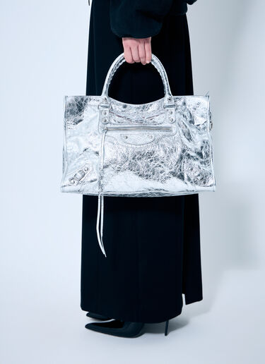 Balenciaga Medium Le City Handbag Silver bal0259041