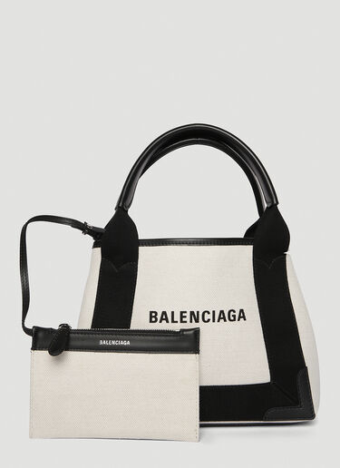 Balenciaga 네이비 XS 카바스 토트백 블랙 bal0246044
