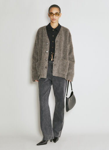 Our Legacy Fuzzy Cardigan Grey our0254008