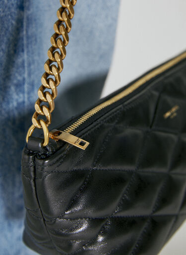 Saint Laurent Mini Quilted Leather Shoulder Bag Black sla0253143