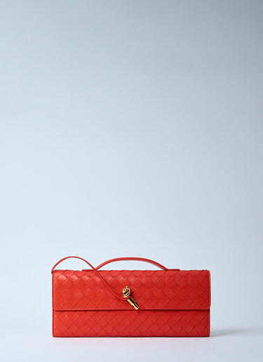 Bottega Veneta Long Andiamo Clutch Orange bov0259066
