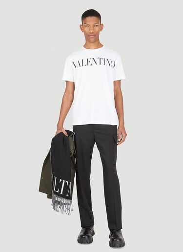 Valentino Logo Print T-Shirt White val0147009