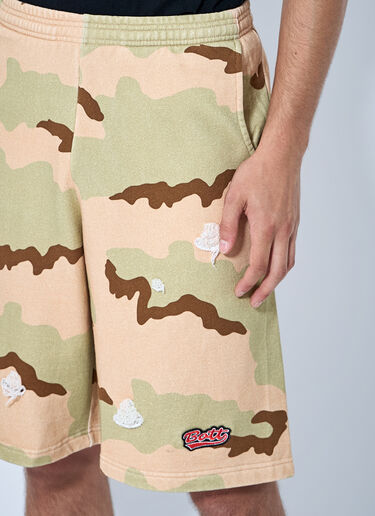 LN-CC® - Bott: Camo Sweat Shorts - Beige Bott Camo Sweat Shorts Beige bot0165015