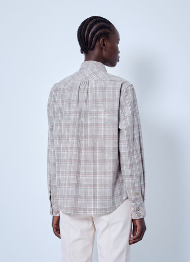 LN-CC® - Moncler Grenoble: Checked Button-Up Shirt - Beige Moncler Grenoble Checked Button-Up Shirt Beige mog0265009