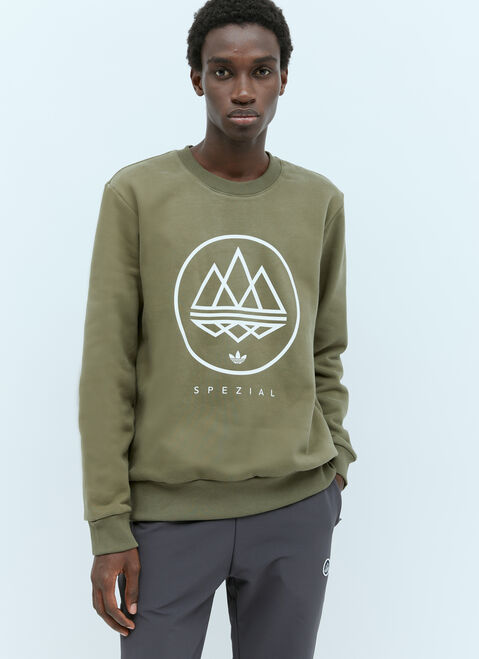 adidas Originals by Spezial Mod Trefoil Crewneck Sweatshirt White aos0154011