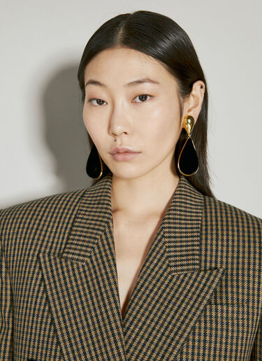 Saint Laurent アワーグラスイヤリング ブラック sla0253166