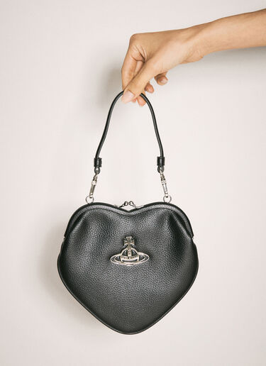 Vivienne Westwood Belle Heart Frame Handbag Black vvw0255030