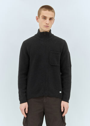 C.P. Company Soft Knit Cardigan Black pco0158003