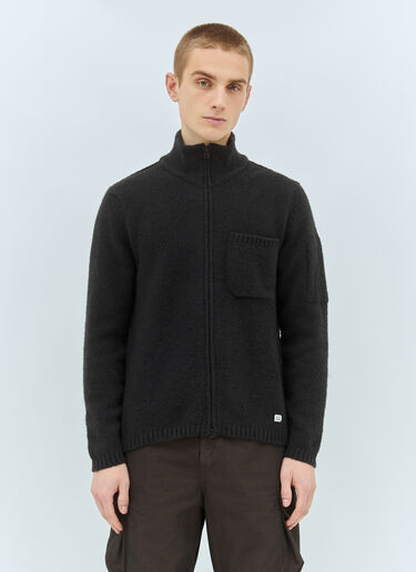 C.P. Company Soft Knit Cardigan Black pco0158003