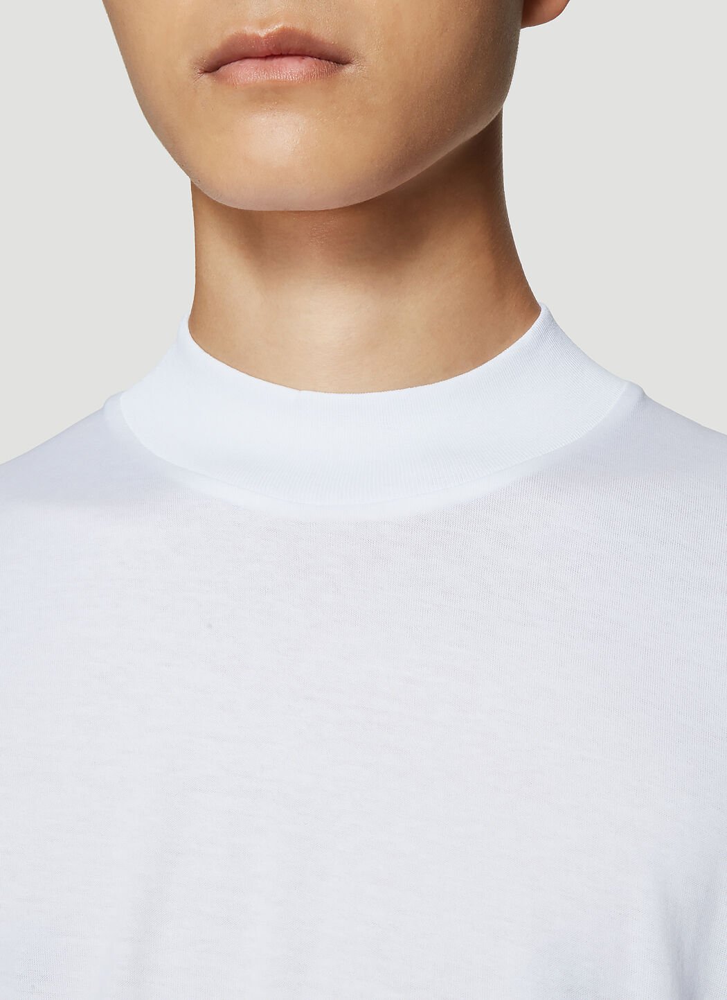 Acne studios eagan mock neck tee top
