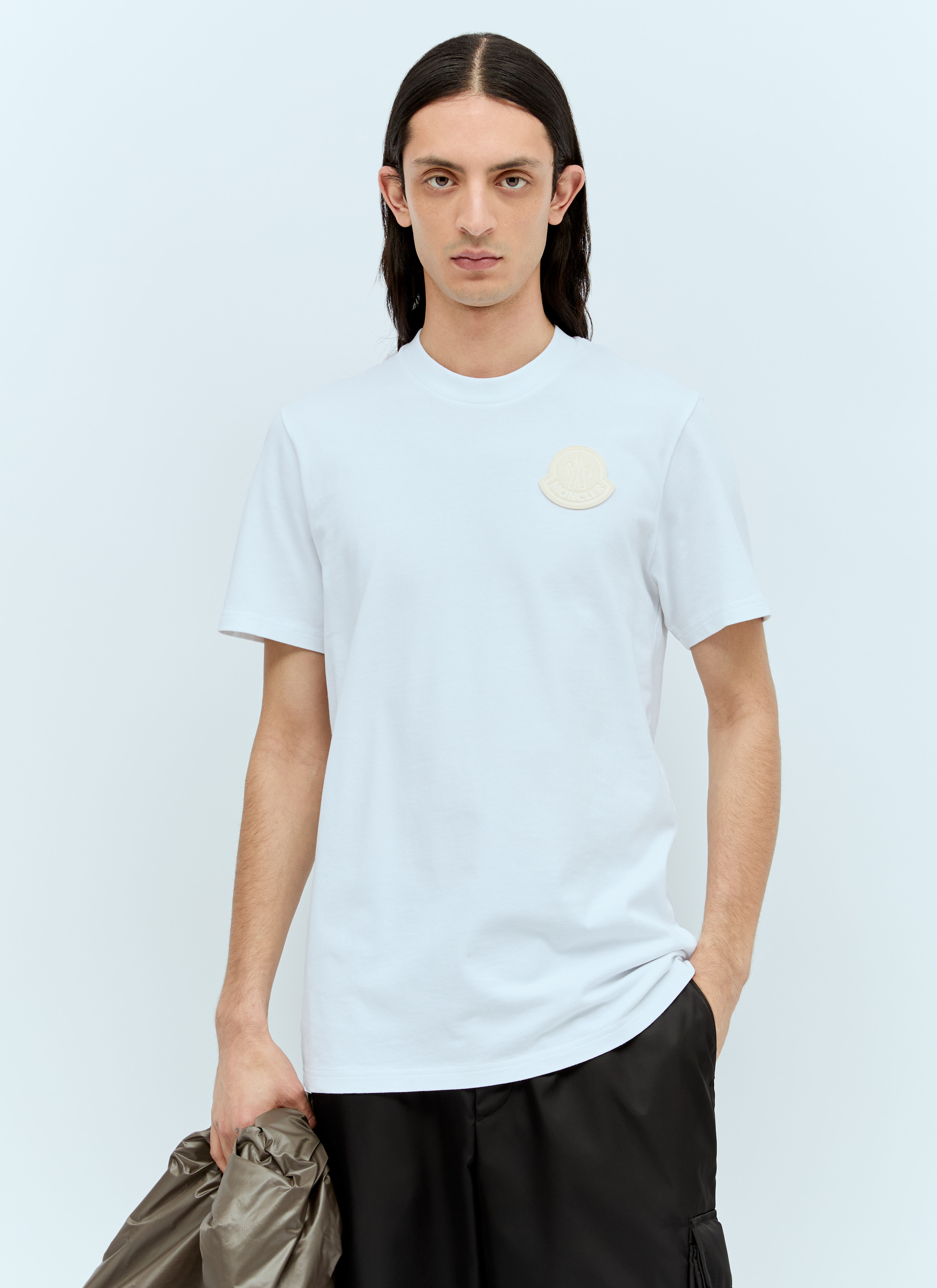 Moncler 로고 패치 티셔츠 네이비 mon0156011