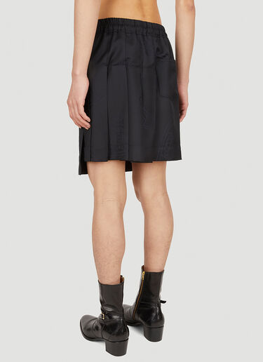 Vivienne Westwood 신축성 있는 허리밴드 킬트 블랙 vvw0151004